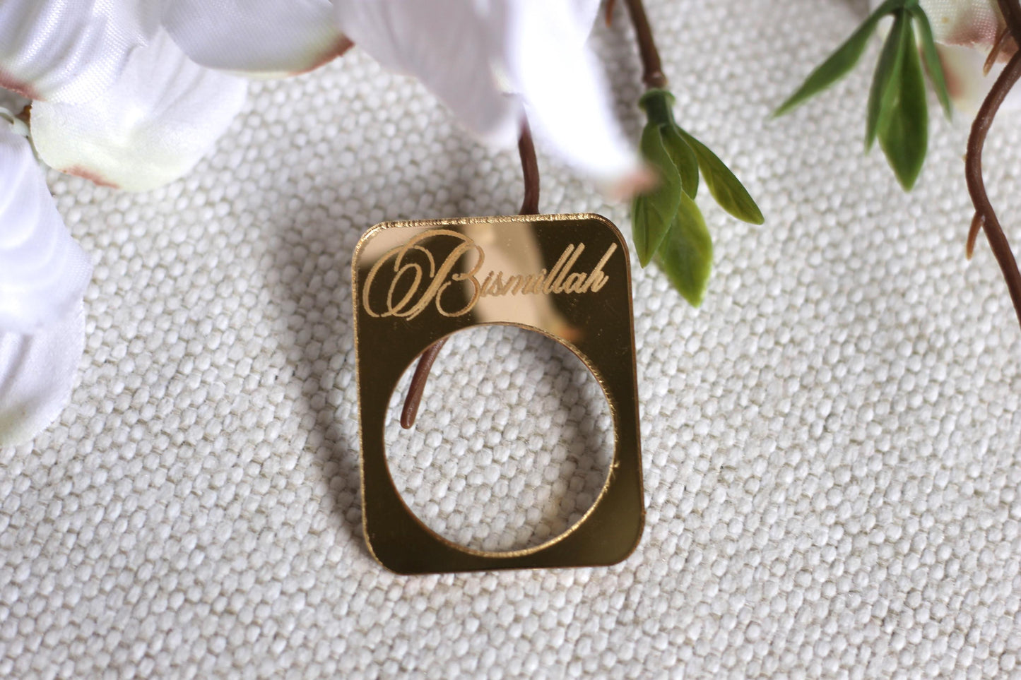 Bismillah Napkin Ring Ramadan Decor Arabic Home Decor