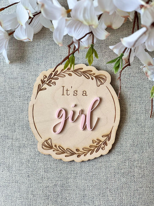 Gender Reveal Surprise Sign