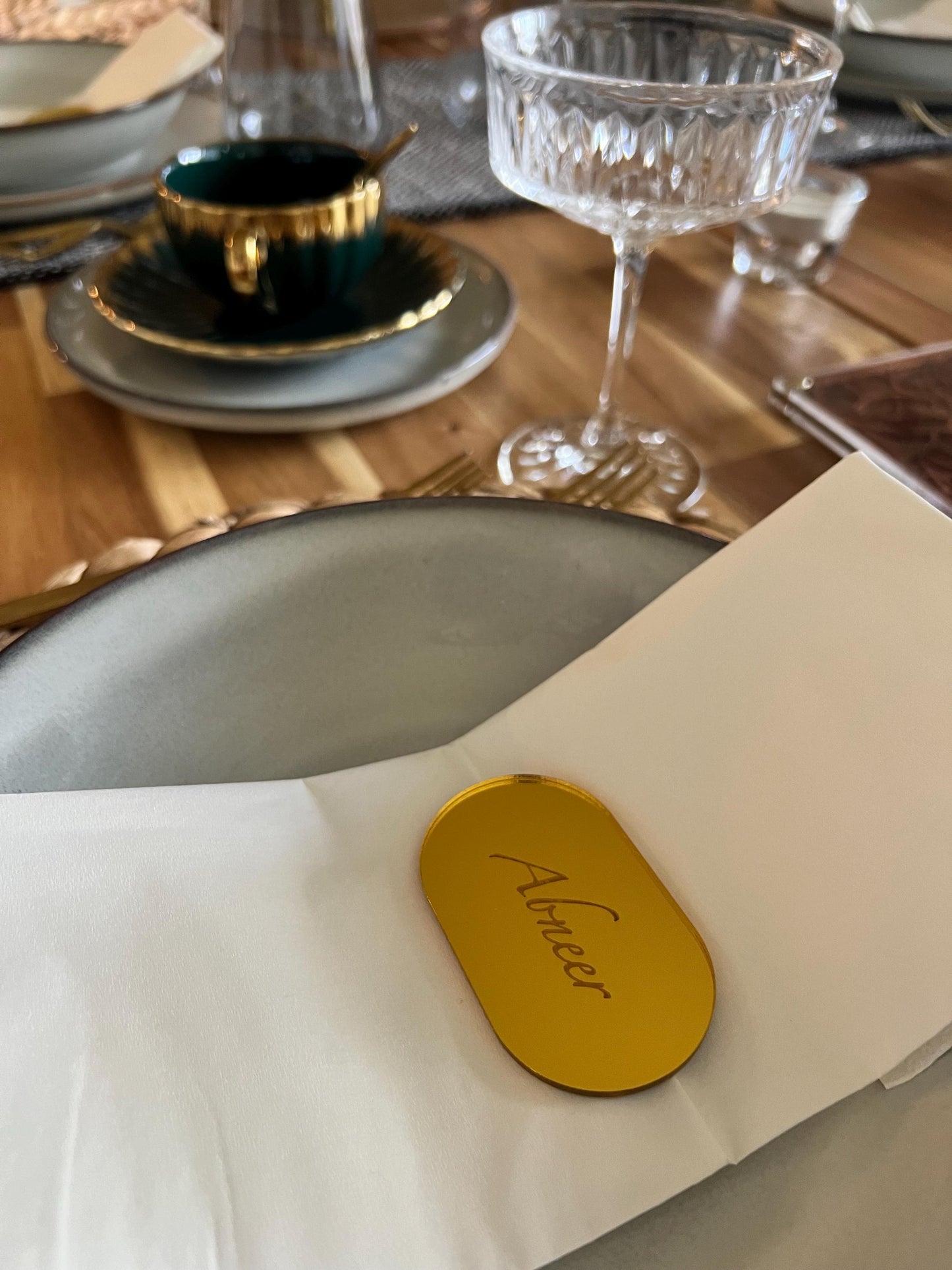 Personalized Name Card Place Card