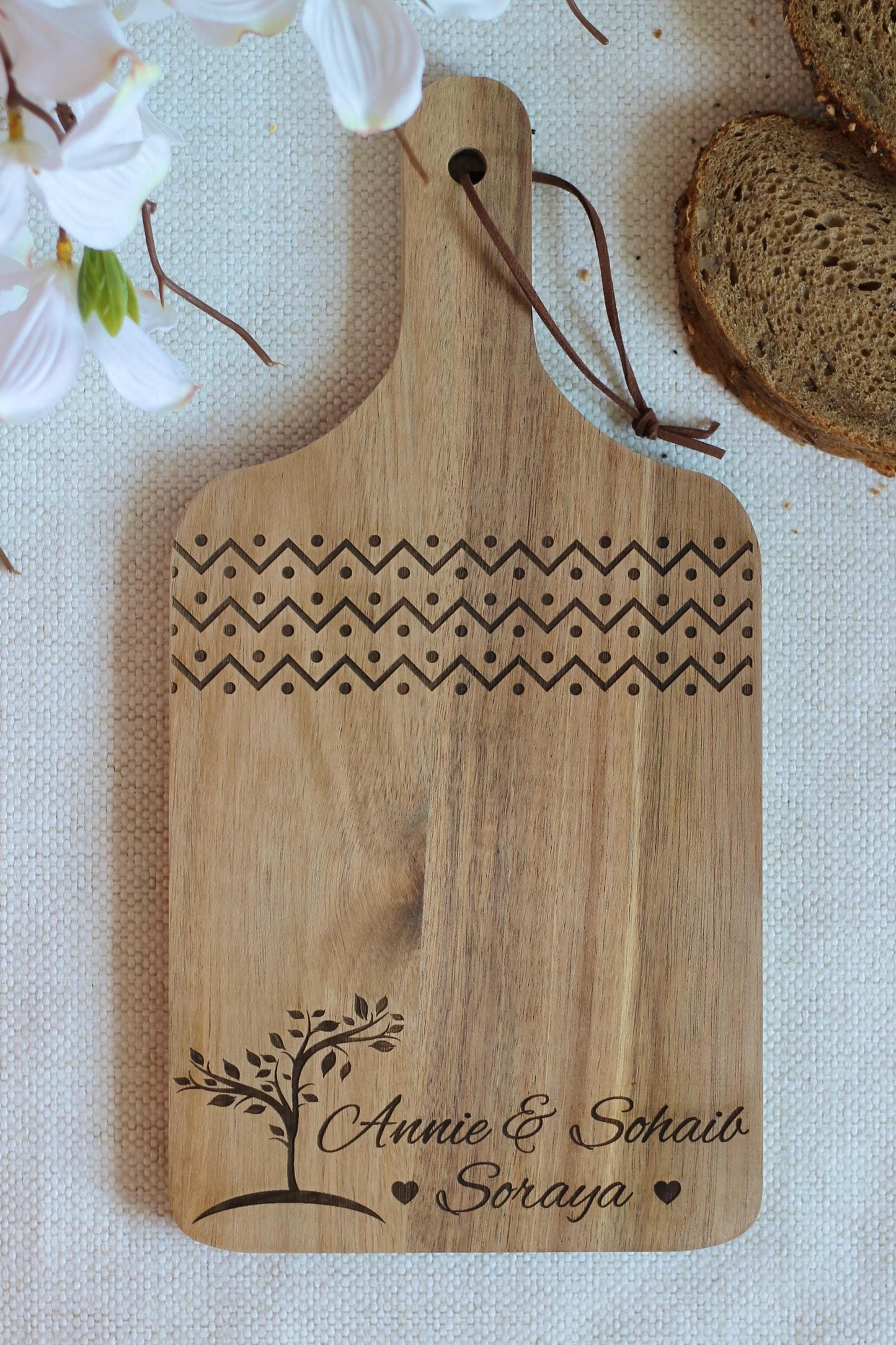 Personalized Acacia Wood Charcuterie Board