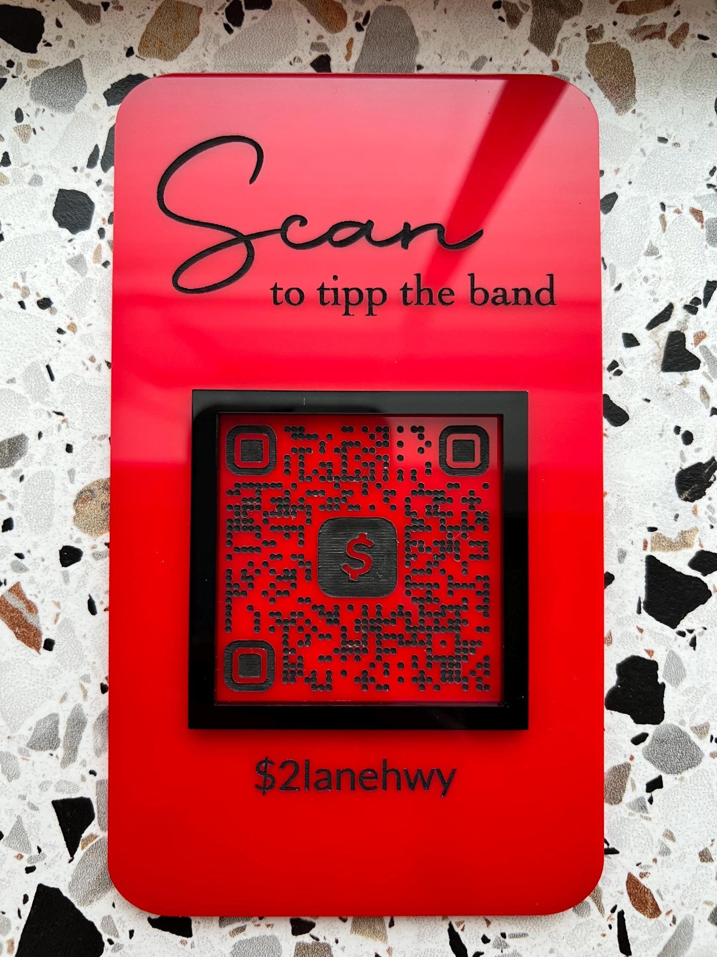 QR Code Custom Business Sign Personalized Scan to Pay Scan to Tipp Digital Tipp Jar Virtual Tipp Jar Branded Sign for Business Review Book
