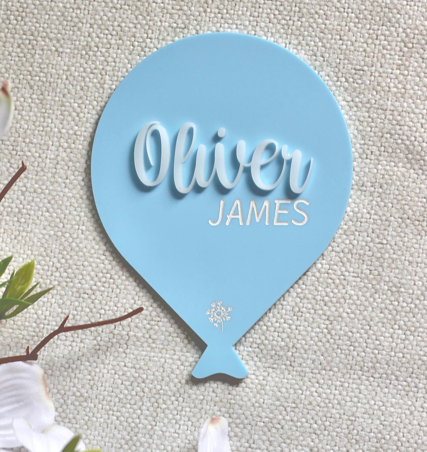 Newborn Name Plaque Photo Prop