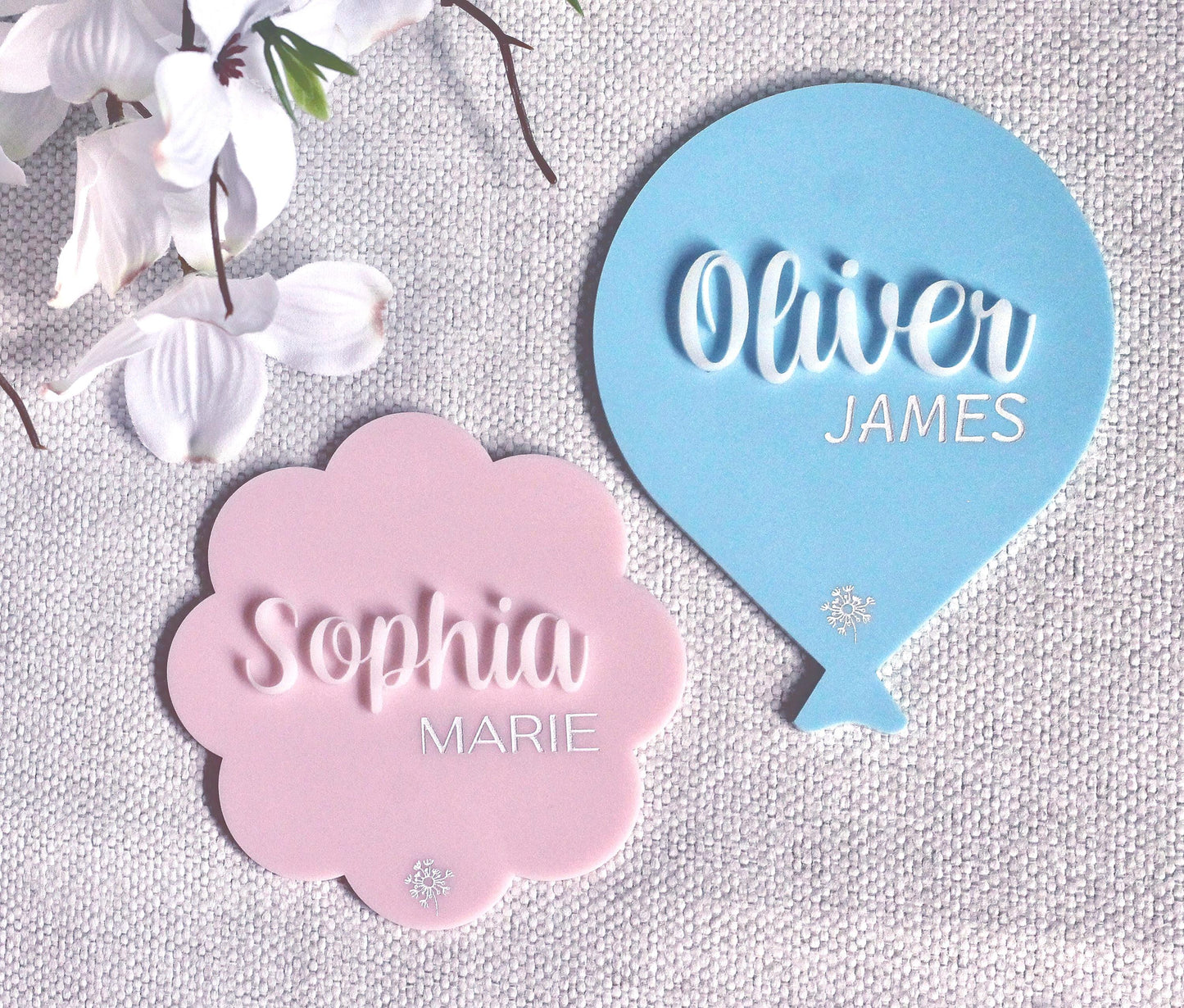 Newborn Name Plaque Photo Prop