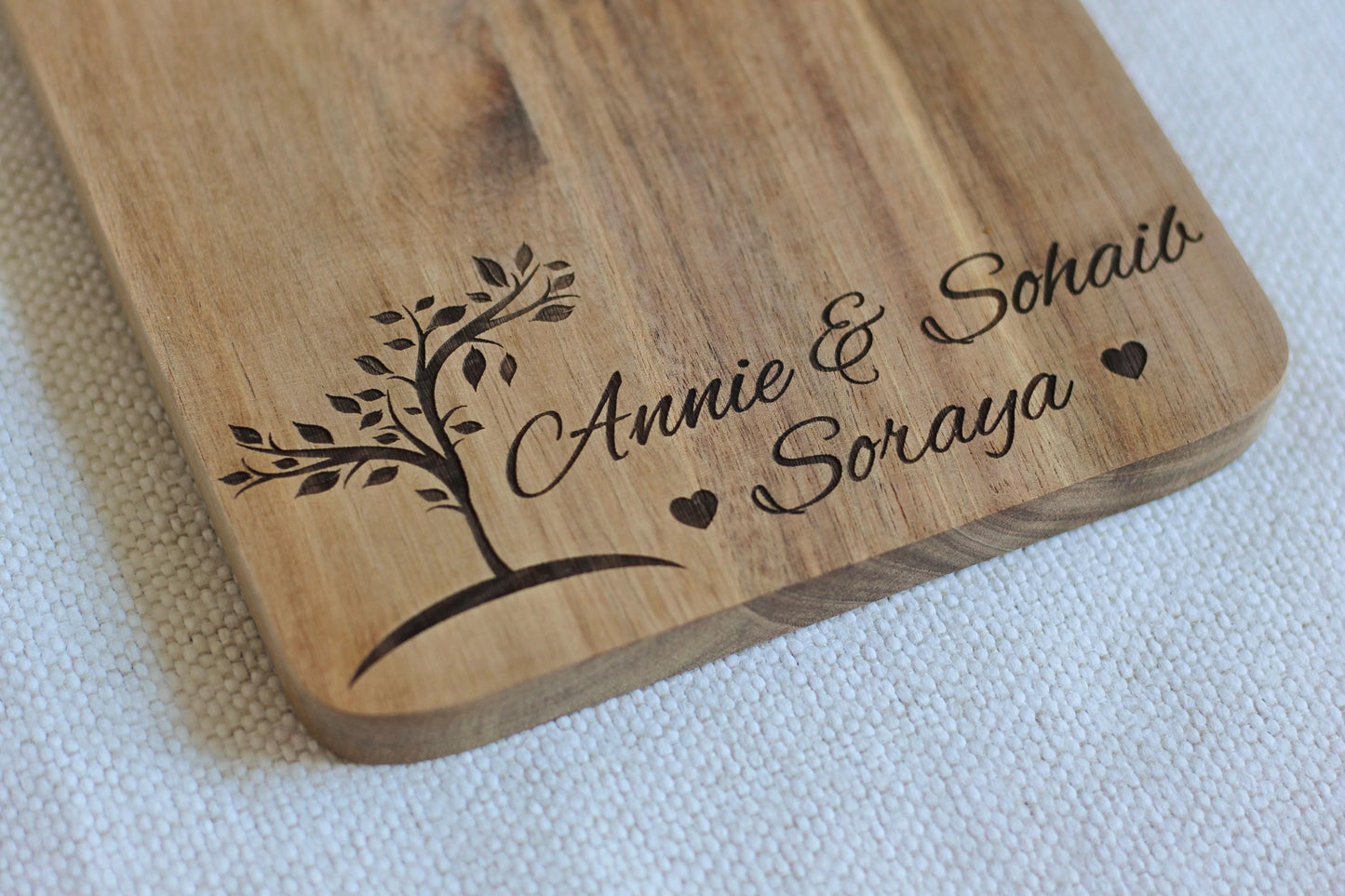 Personalized Acacia Wood Charcuterie Board