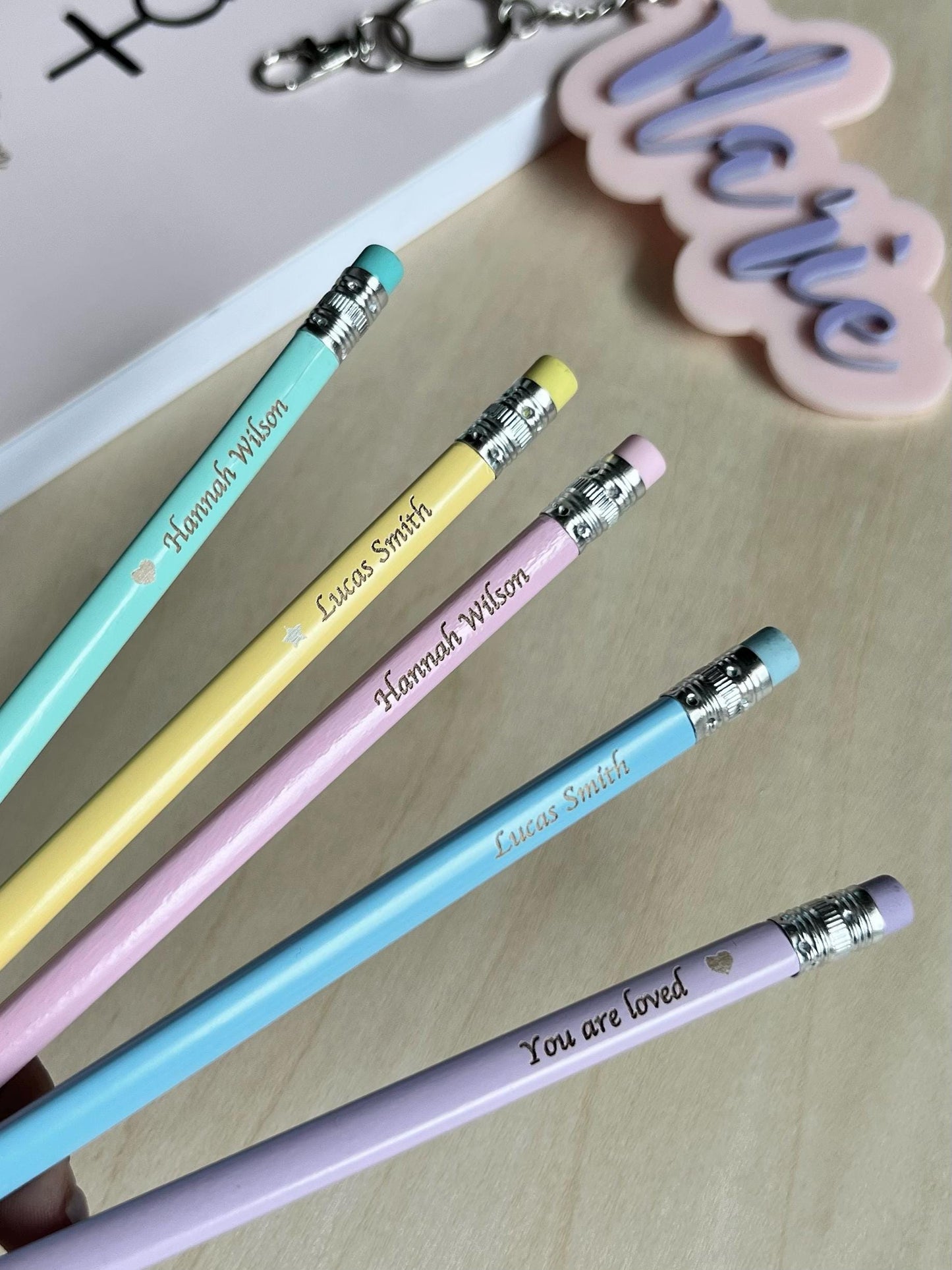 Personalized Pencils Engraved Message or Name