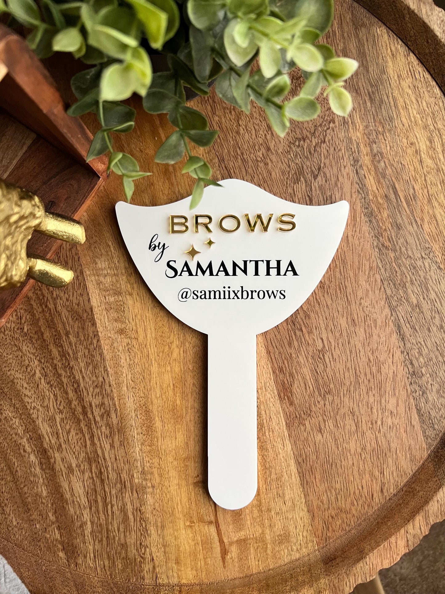 Lash Tech Brow Tech Mirror Photo Prop