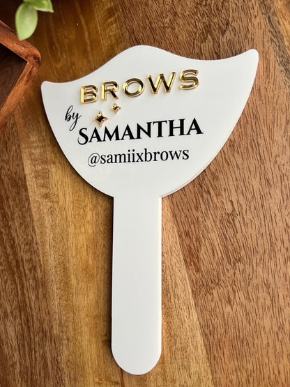 Lash Tech Brow Tech Mirror Photo Prop