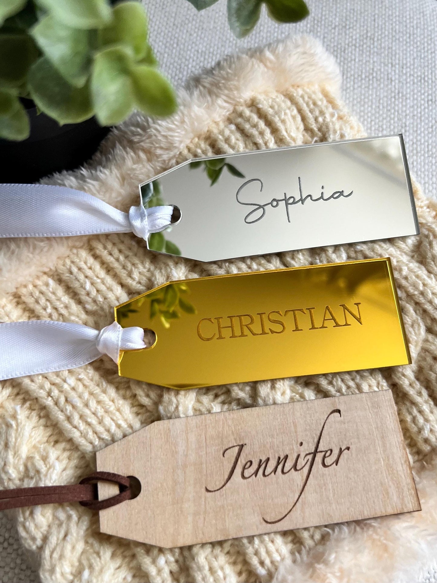 Personalized Gift Tag Basket Name Tag