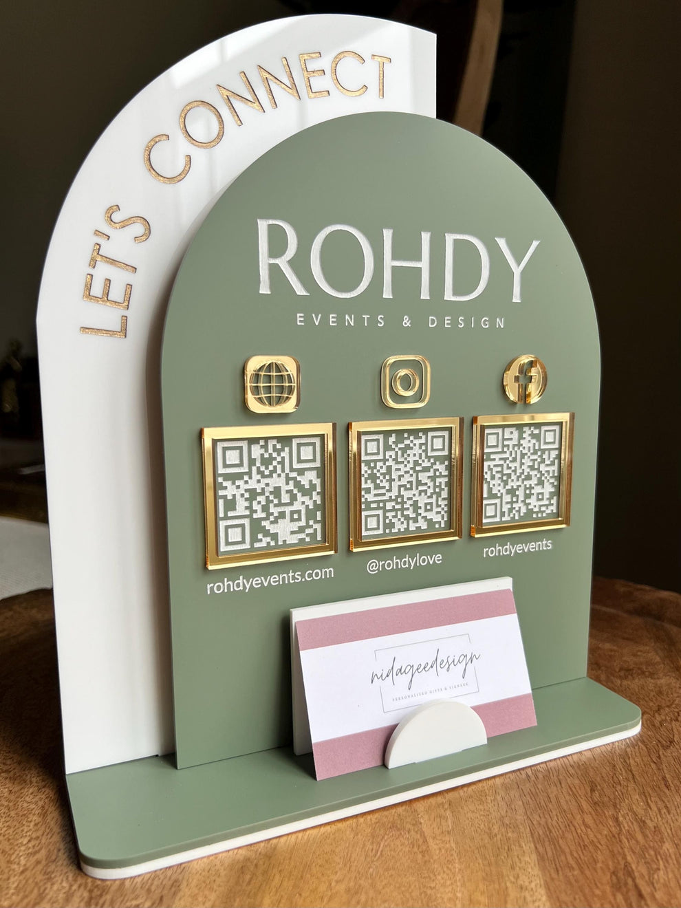 Multi QR Code Business Sign – nidageedesign