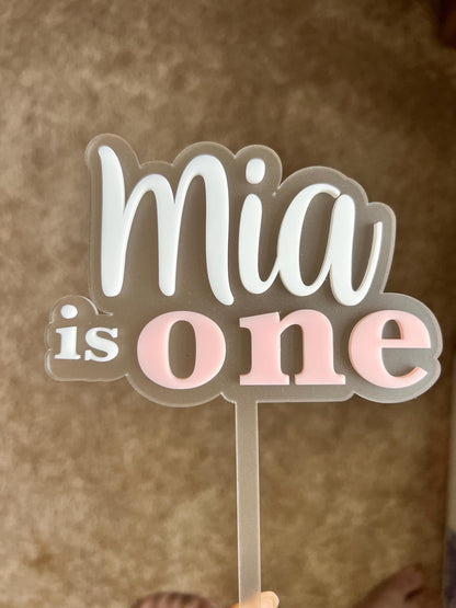 Custom Cake Topper Birthday Cake Topper Baby’s First Birthday