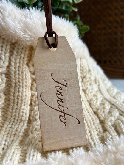 Personalized Gift Tag Basket Name Tag
