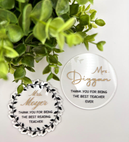 Personalized Teacher Gift Teacher Appreciation