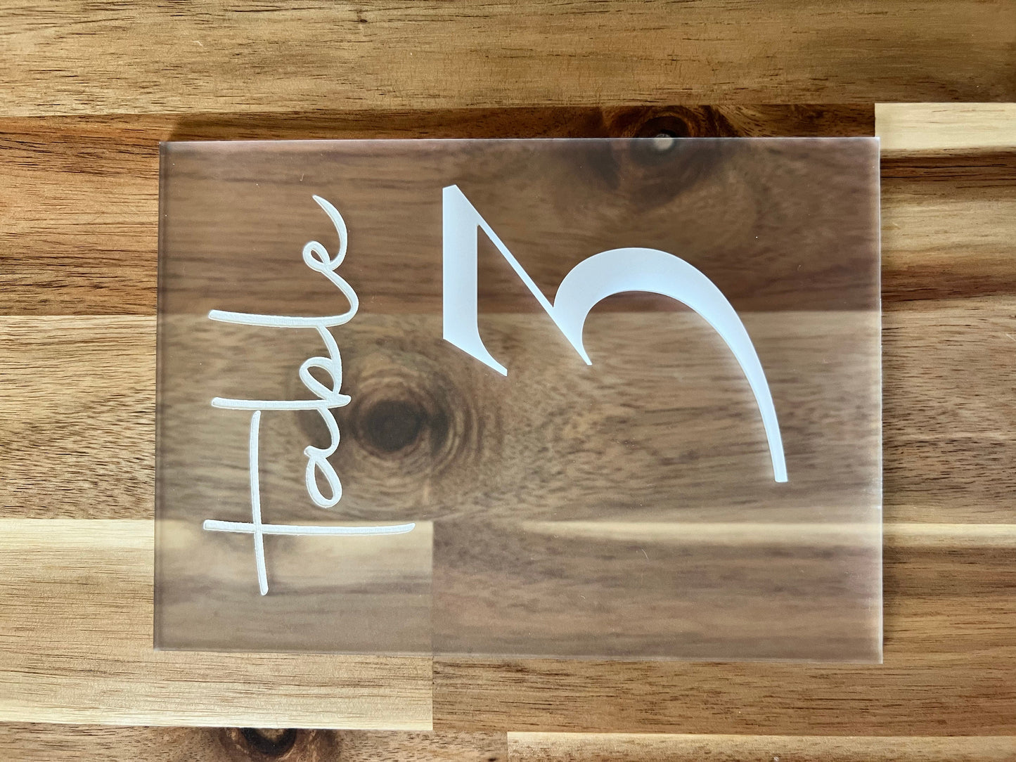Custom Wedding Table Numbers