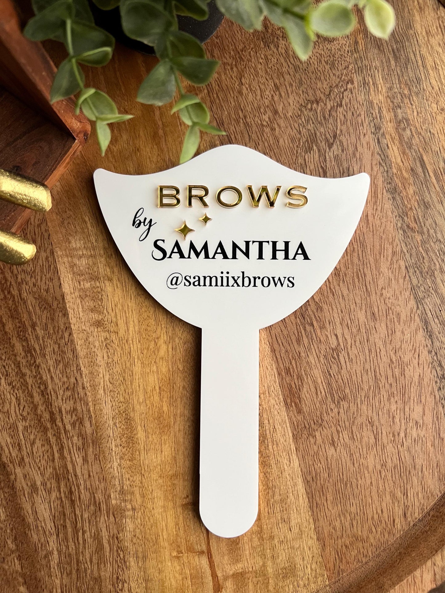 Lash Tech Brow Tech Mirror Photo Prop