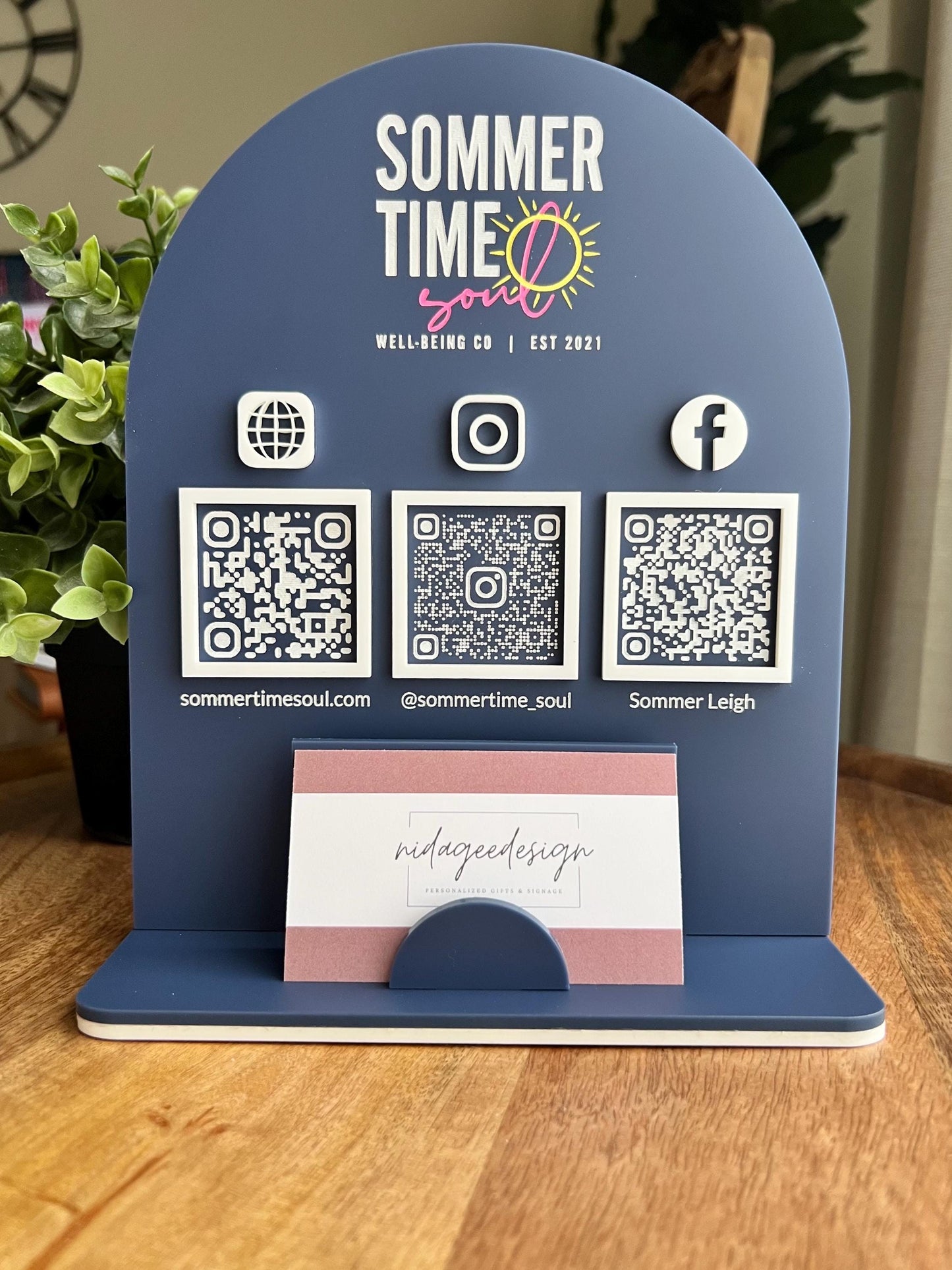 Multi QR Code Business Sign