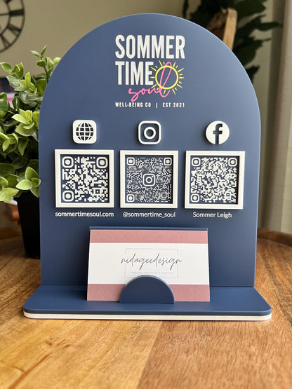 Multi QR Code Business Sign