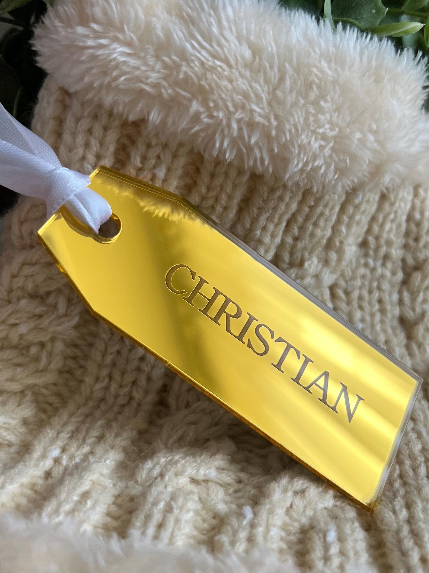Personalized Gift Tag Basket Name Tag