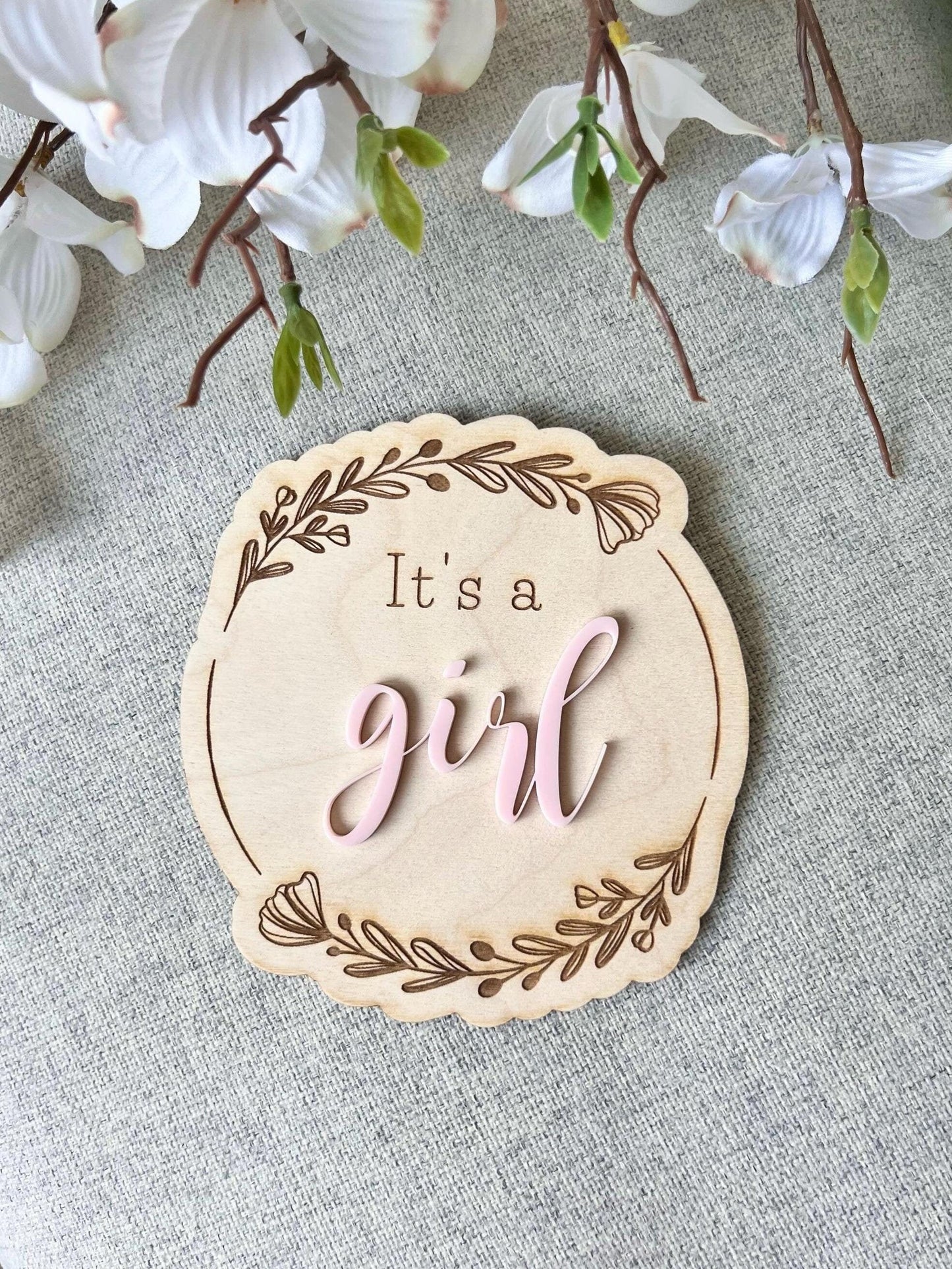 Gender Reveal Surprise Sign