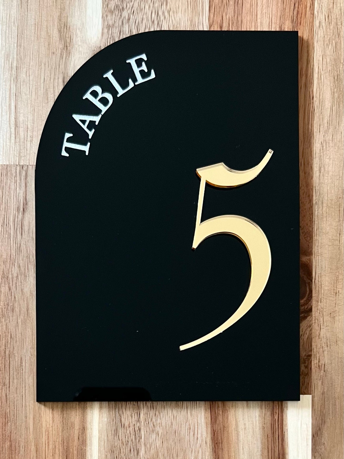 Custom Wedding Table Numbers