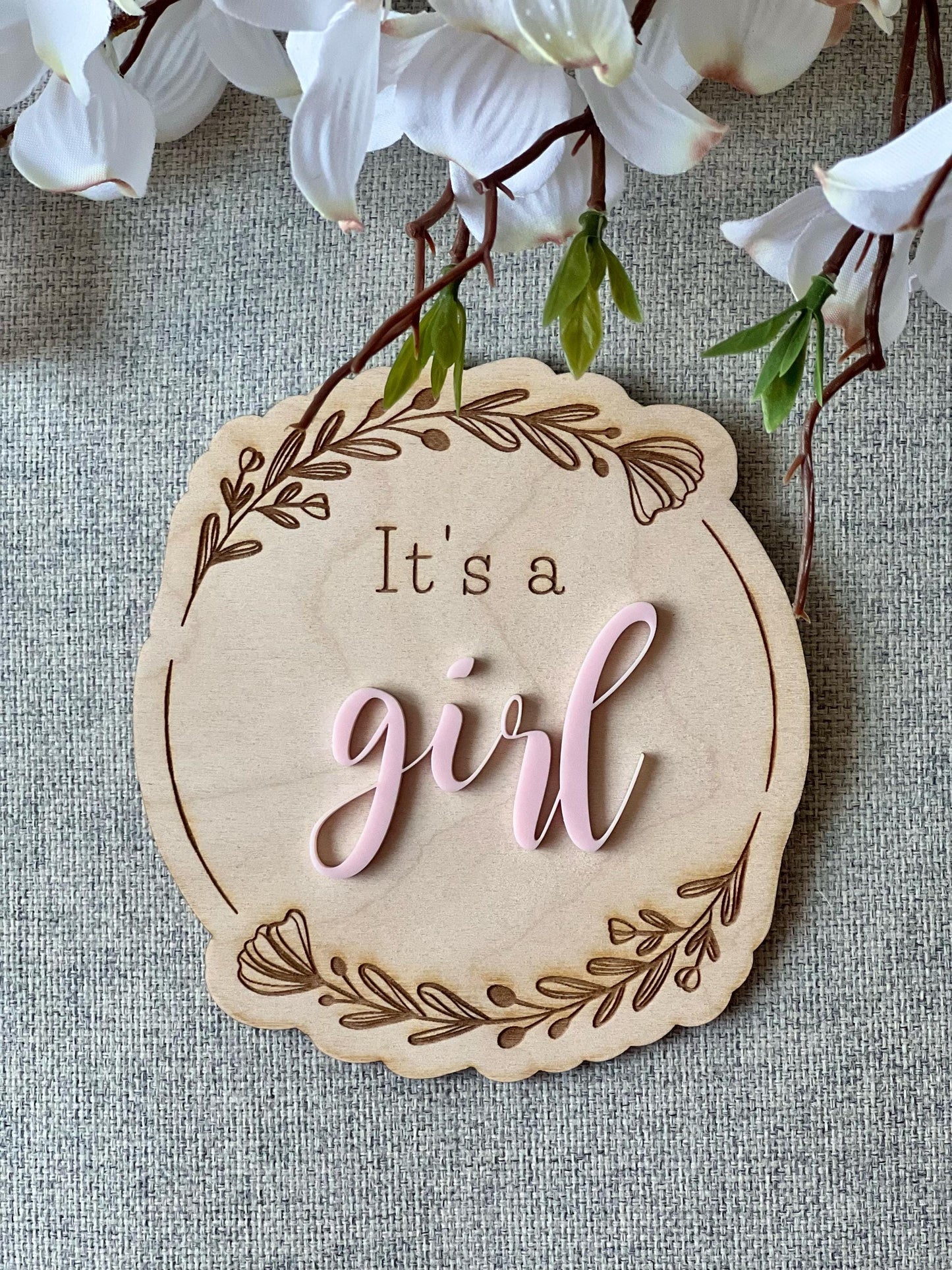Gender Reveal Surprise Sign