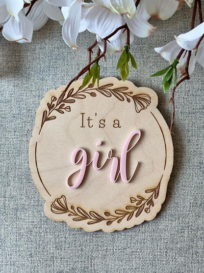 Gender Reveal Surprise Sign