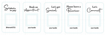 QR Code Custom Business Sign Personalized Scan to Pay Scan to Tipp Digital Tipp Jar Virtual Tipp Jar Branded Sign for Business Review Book