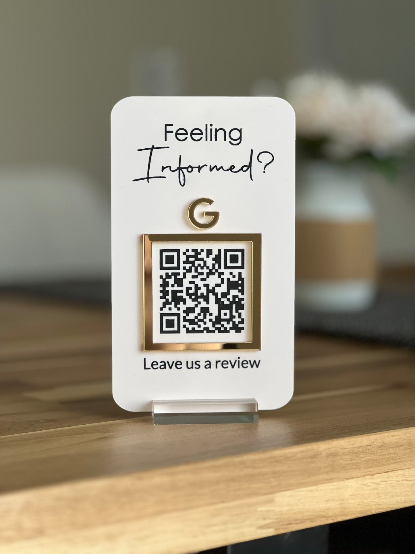 QR Code Custom Business Sign Personalized Scan to Pay Scan to Tipp Digital Tipp Jar Virtual Tipp Jar Branded Sign for Business Review Book