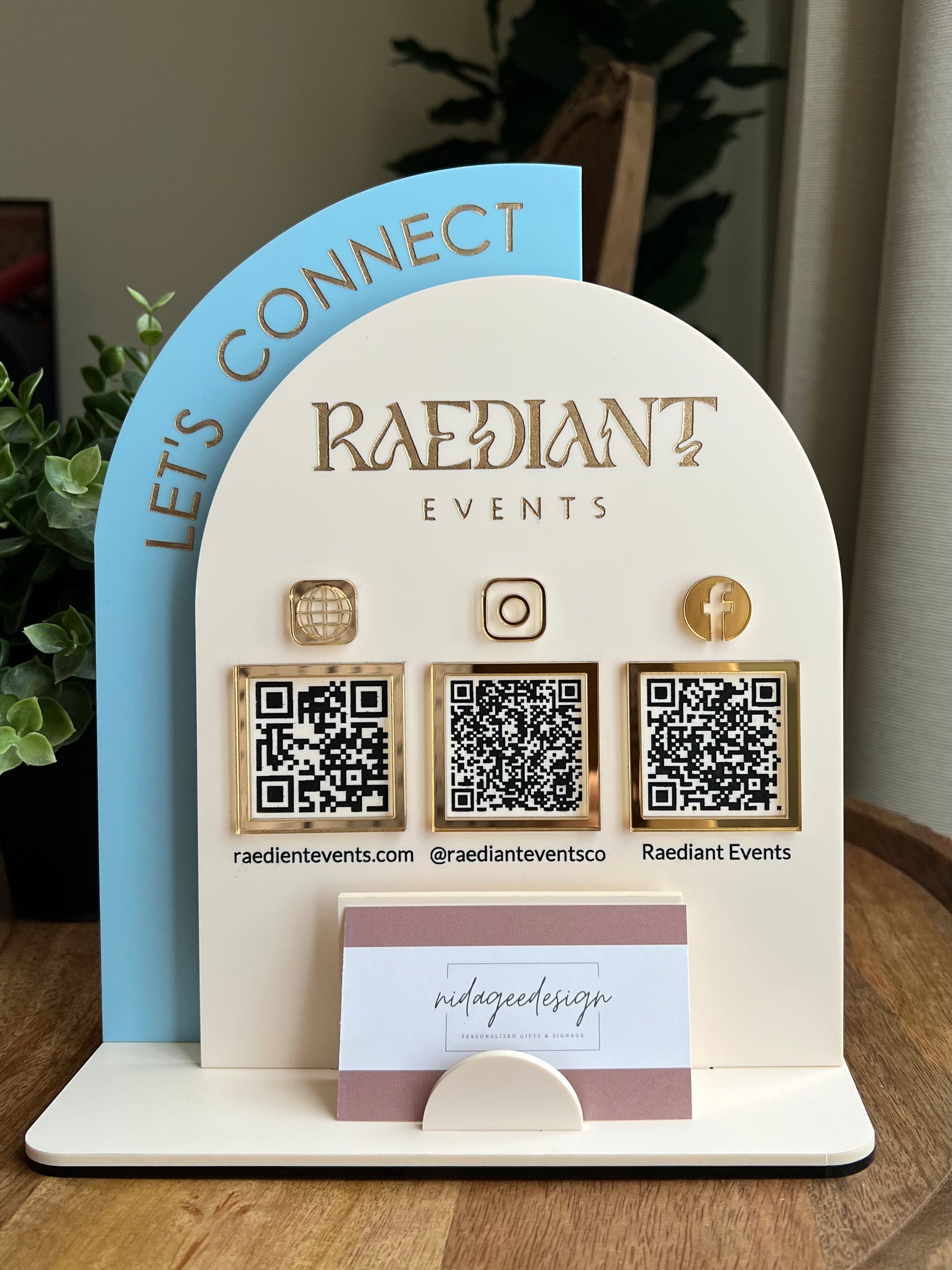 Multi QR Code Business Sign – nidageedesign