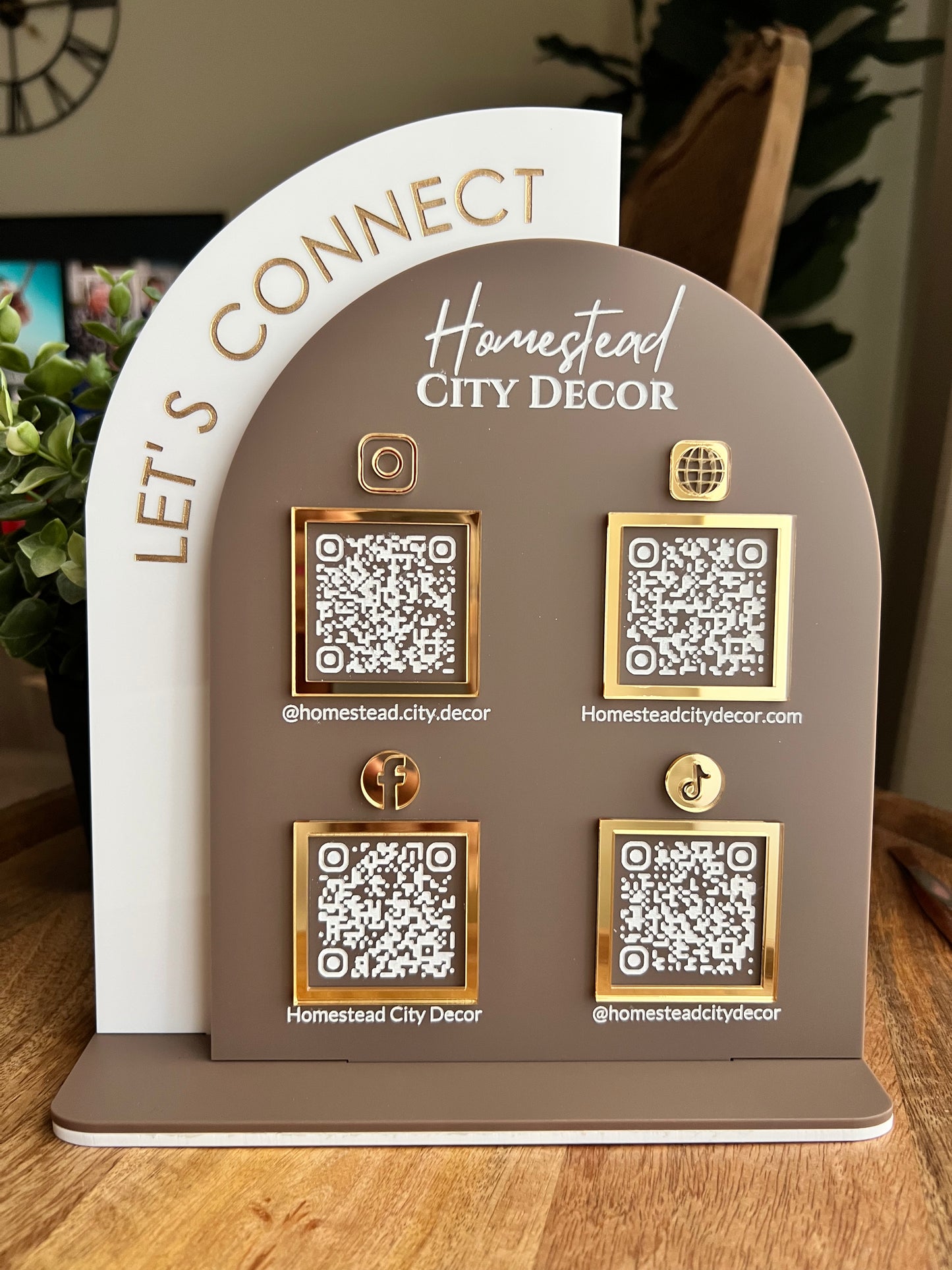Multi QR Code Business Sign