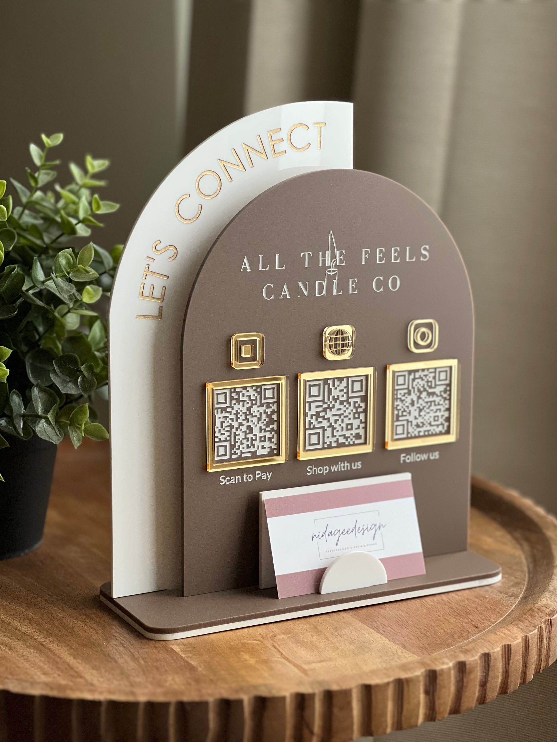 Multi QR Code Business Sign – nidageedesign