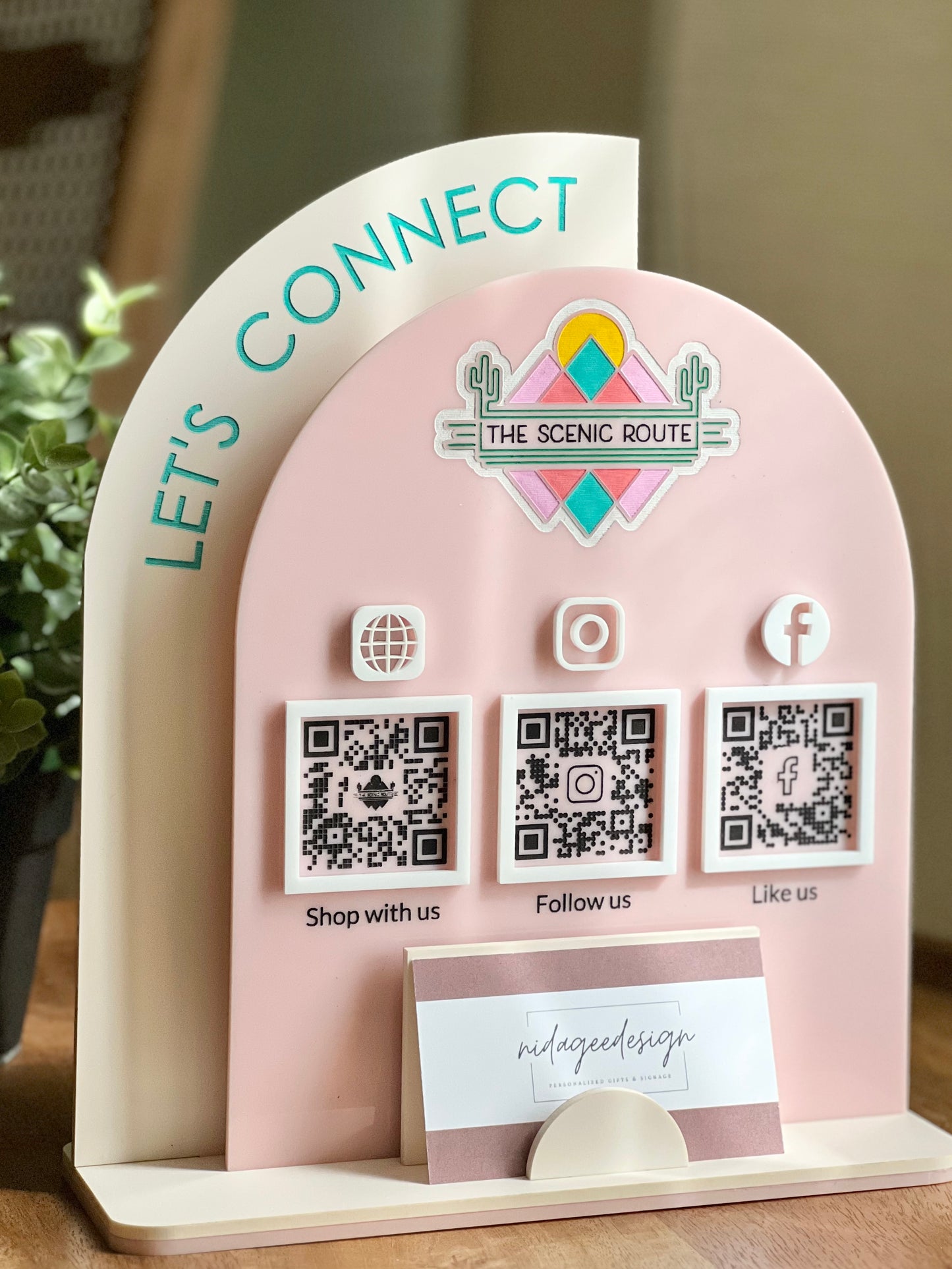 Multi QR Code Business Sign