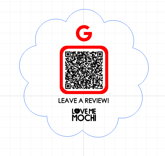 Donut shaped 1 QR code Sign