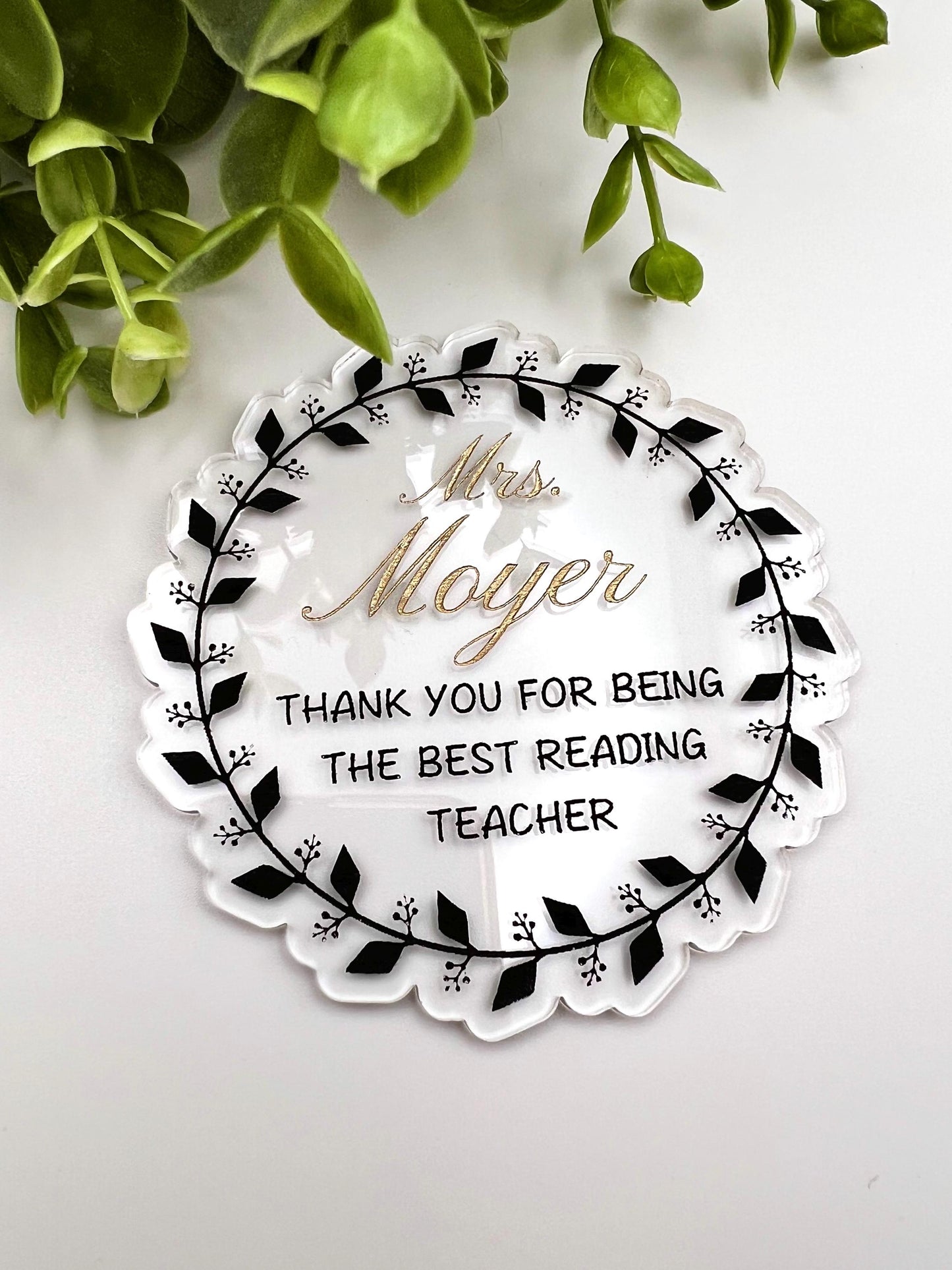 Personalized Teacher Gift Teacher Appreciation