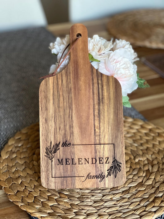 Personalized Acacia Wood Charcuterie Board