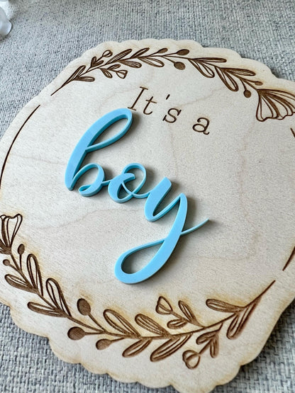 Gender Reveal Surprise Sign