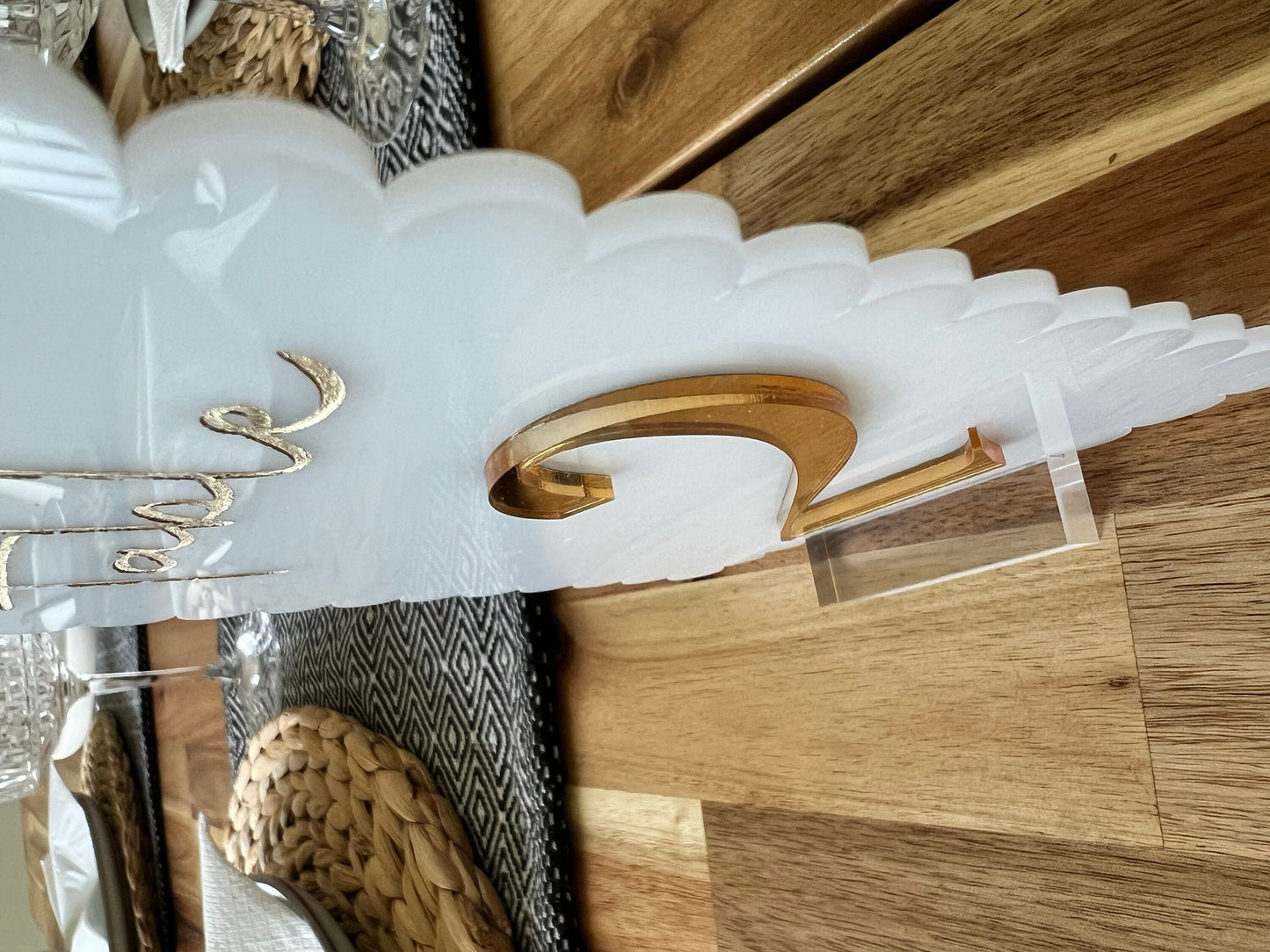 Custom Wedding Table Numbers