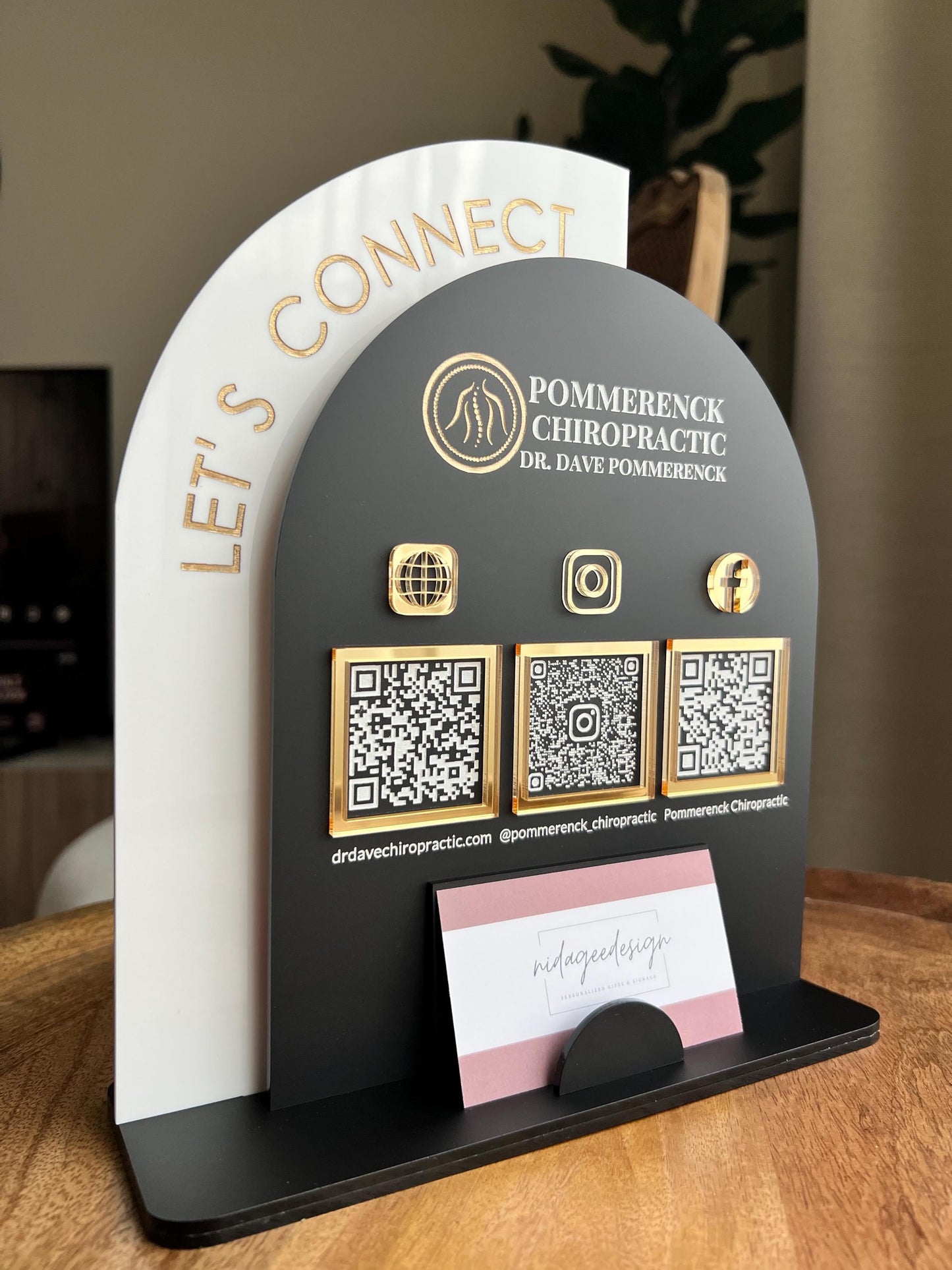 Multi QR Code Business Sign