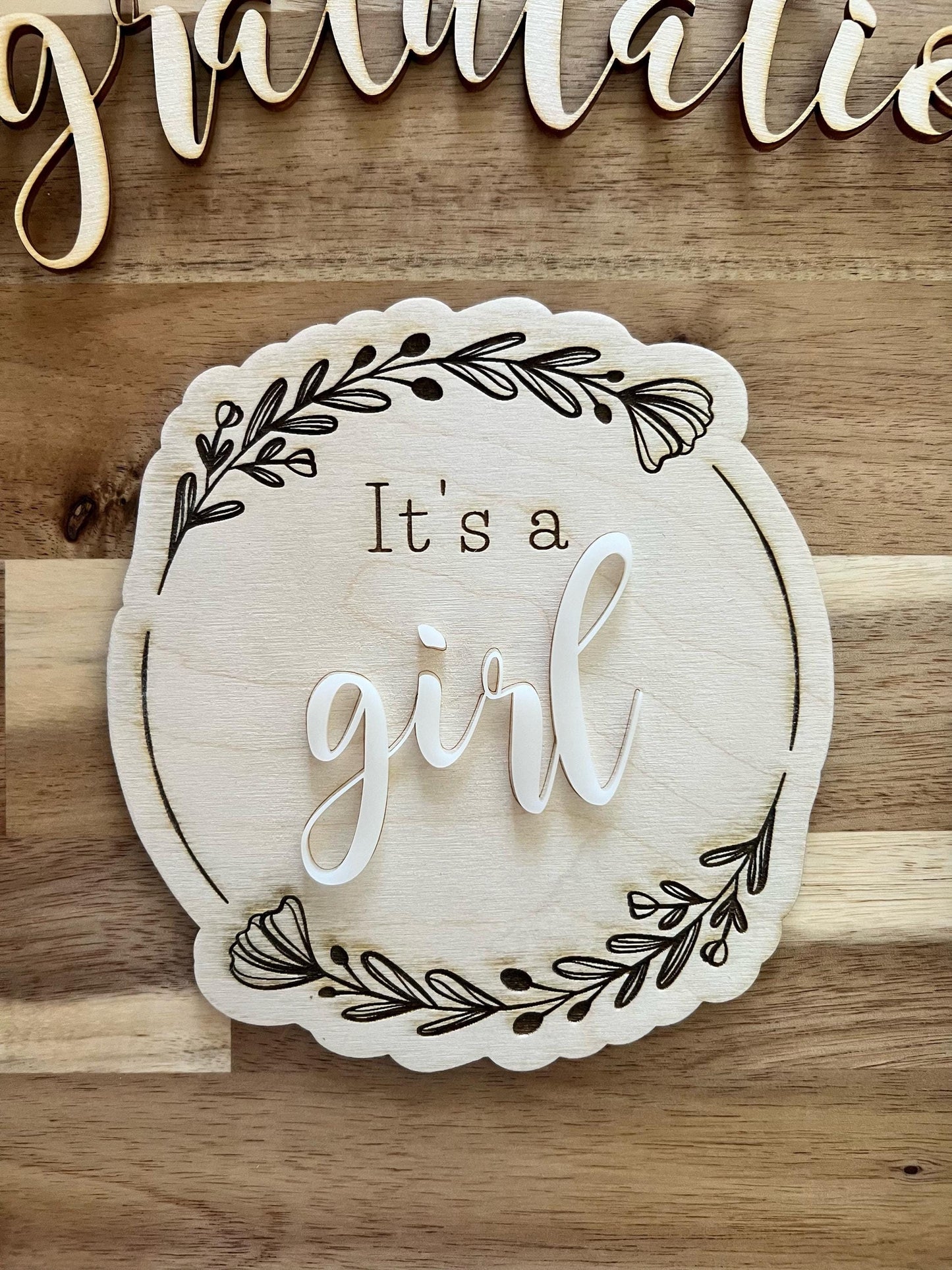 Gender Reveal Surprise Sign