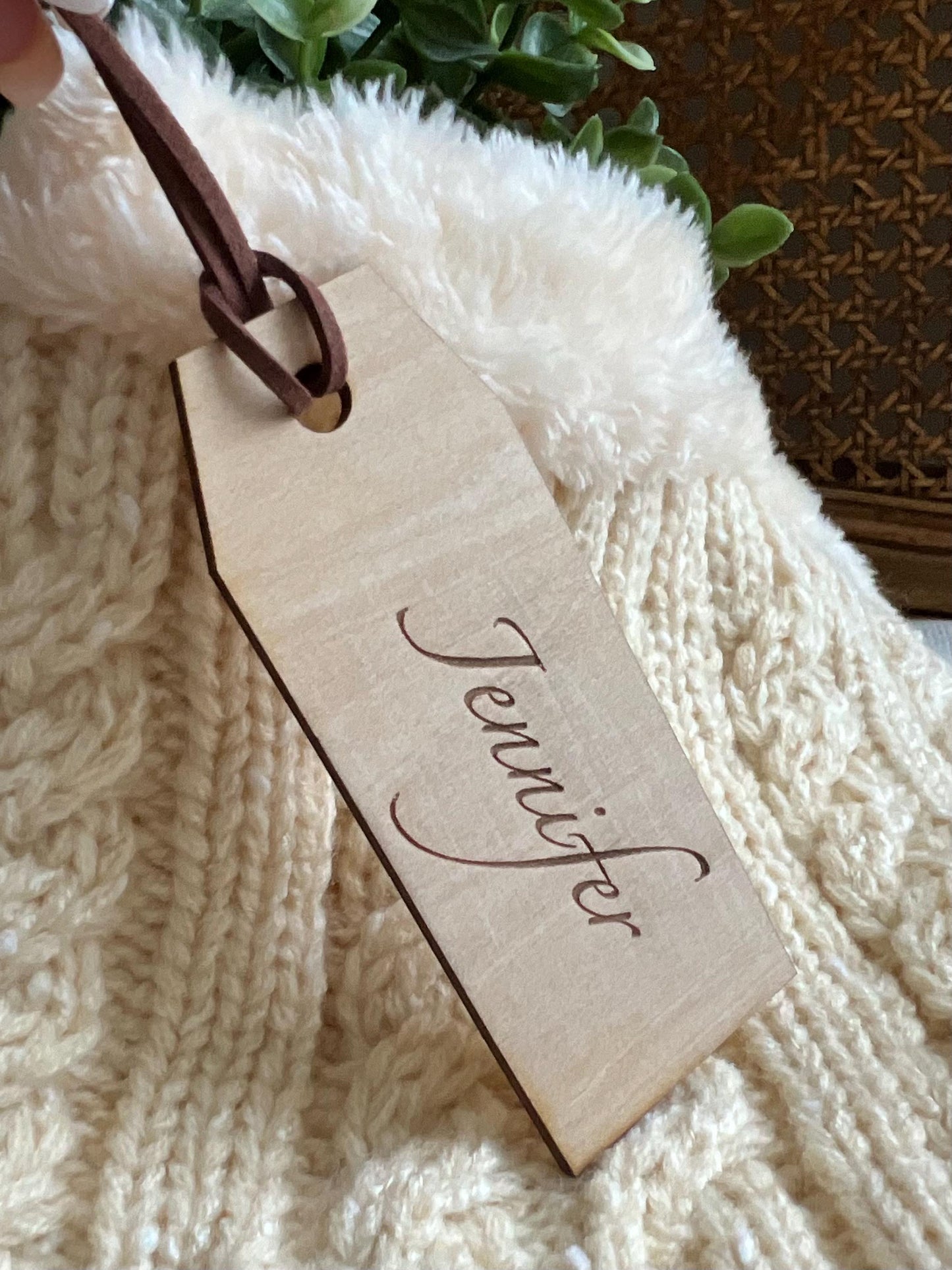 Personalized Gift Tag Basket Name Tag
