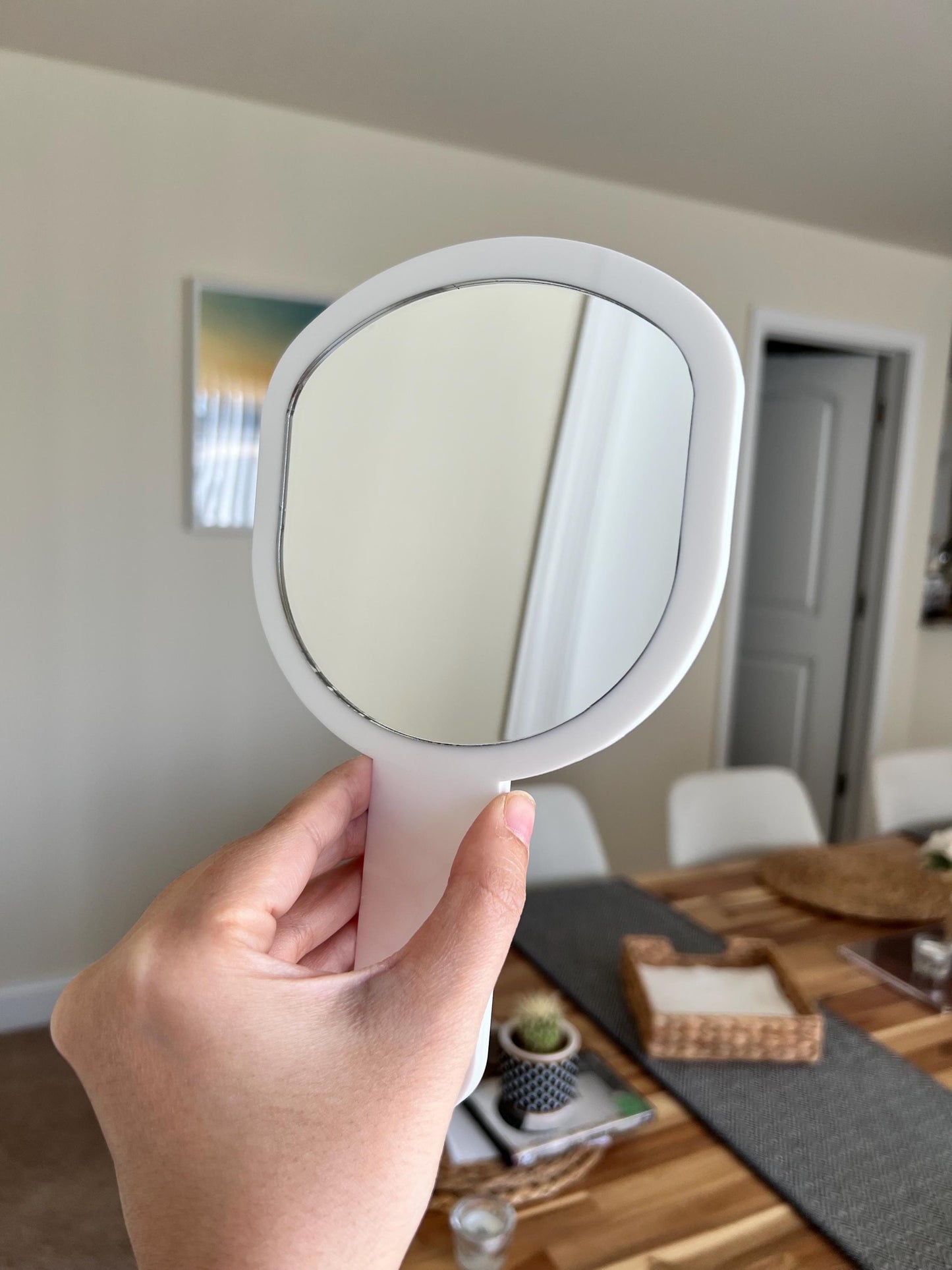 Hair Stylist Custom Acrylic Mirror Prop Beauty Salon Decor Personalized Business Logo Mirror Business Essentials
