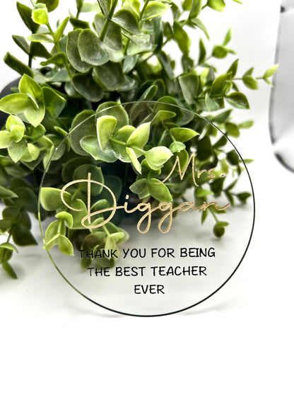 Personalized Teacher Gift Teacher Appreciation
