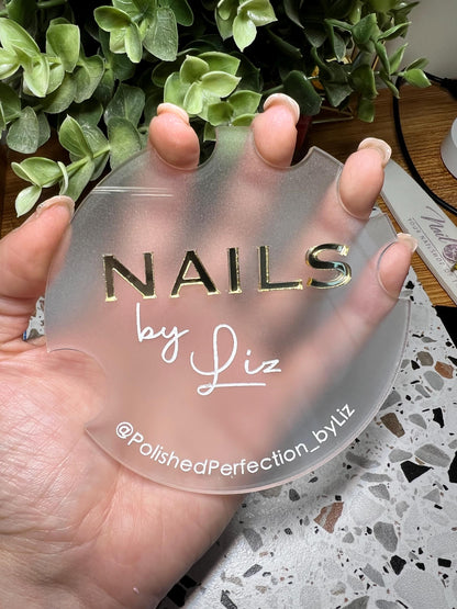 Nailfie Disc Personalized Nail Photo Prop Acrylic Photo Prop Social Media Prop Nailtech Gift Nail Selfie Sign Valentine Gift for Nail Artist