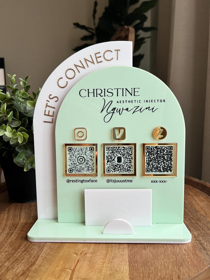 Multi QR Code Business Sign