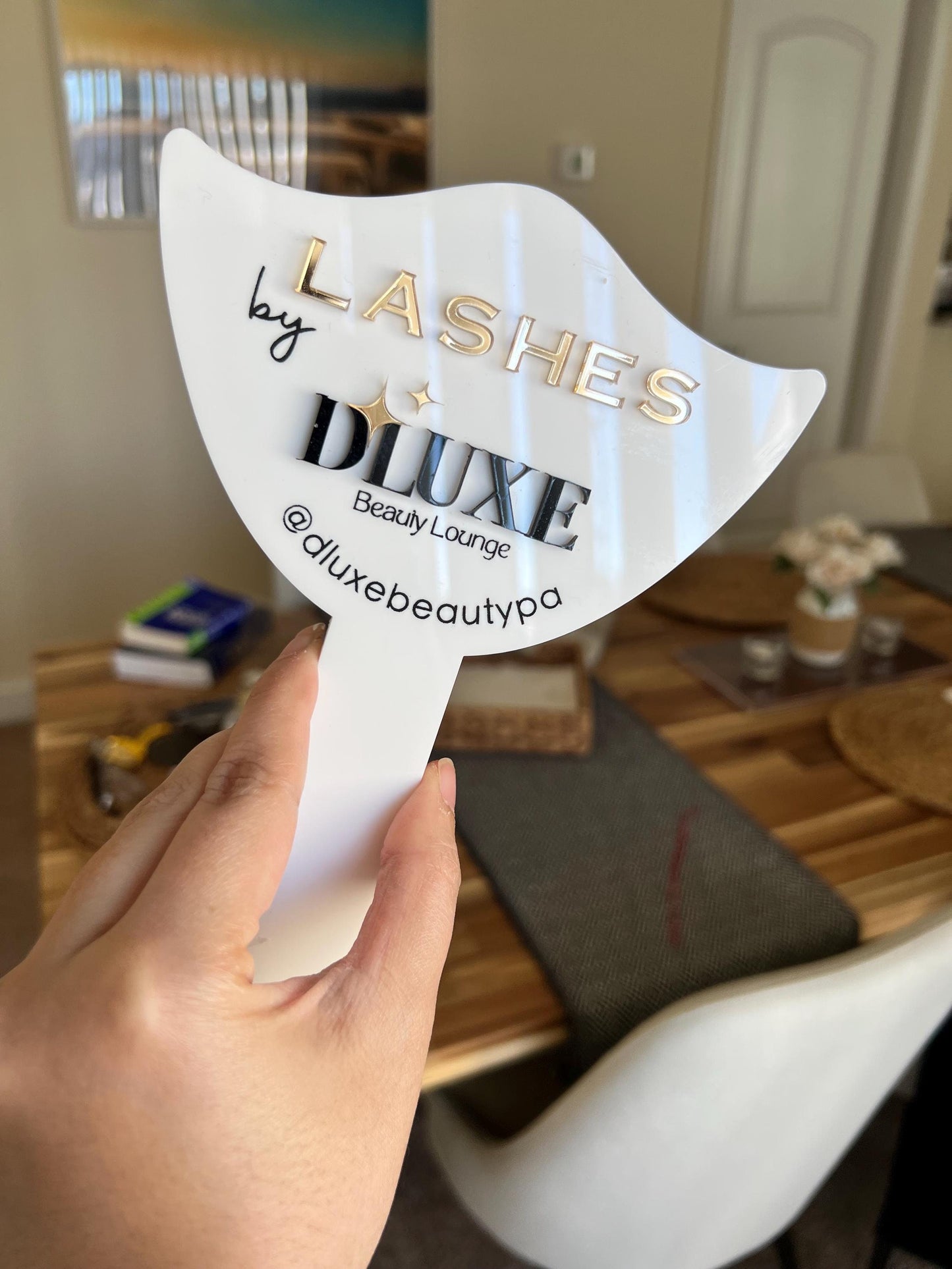 Lash Tech Brow Tech Mirror Photo Prop