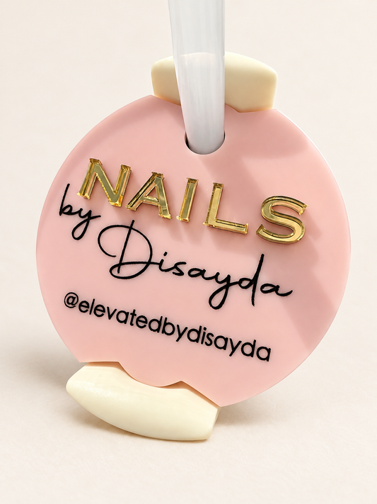 Personalized Nail Tech Topper for Stanley Quencher 2.0