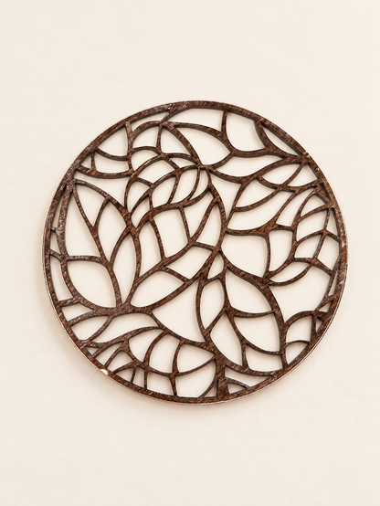 Walnut-Stained Wood & Clear Acrylic Coaster